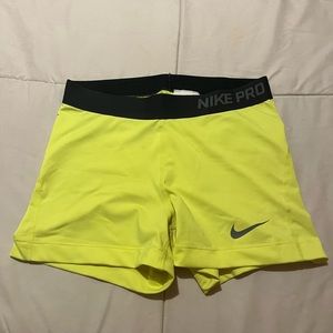Yellow Nike Pros